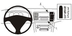 Brodit ProClip 853350 voor Subaru Outback 2004-2009 en Subaru Legacy 2004-2009 - productfoto zwarte ABS montagebasis