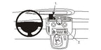 Brodit ProClip 853351 voor Renault Scénic 2004-2009 - productfoto zwarte ABS montagebasis