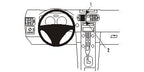 Brodit ProClip 853360 voor Volvo V50 2004-2012, Volvo S40 2004-2012 e.a. - productfoto zwarte ABS montagebasis