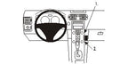 Brodit ProClip 853361 voor Volvo V50 2004-2012, Volvo S40 2004-2012 e.a. - productfoto zwarte ABS montagebasis