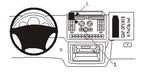 Brodit ProClip 853364 voor Mercedes Benz Vito 2004-2014 en Mercedes Benz V-Class 2004-2014 - productfoto zwarte ABS montagebasis