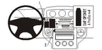 Brodit ProClip 853367 voor Nissan X-Trail 2004-2007 - productfoto zwarte ABS montagebasis
