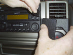Brodit ProClip 853368 voor Nissan X-Trail 2004-2007 - detail van dashboardmontage
