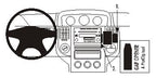 Brodit ProClip 853368 voor Nissan X-Trail 2004-2007 - productfoto zwarte ABS montagebasis