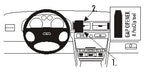 Brodit ProClip 853369 voor Audi S6 1998-2003, Audi A6/A6 Wagon 1999-2004 en Audi A6 1998-2003 - productfoto zwarte ABS montagebasis