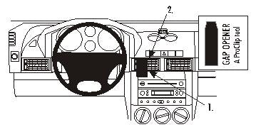 Brodit ProClip 853372 voor Land Rover Freelander 2004-2006 - productfoto zwarte ABS montagebasis