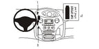 Brodit ProClip 853381 voor Toyota Yaris 2003-2005 - productfoto zwarte ABS montagebasis