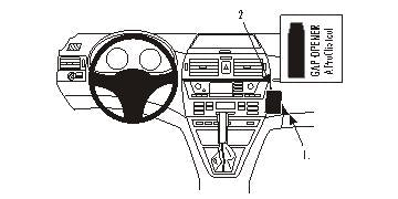 Brodit ProClip 853408 voor BMW X3 2004-2010 - productfoto zwarte ABS montagebasis
