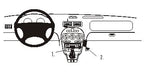Brodit ProClip 853423 voor MG TF 2002-2005 en MG F 1996-2001 - productfoto zwarte ABS montagebasis