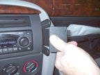 Brodit ProClip 853424 voor MG ZT 2001-2005 en Rover 75 1999-2005 - ProClip geplaatst in het voertuig