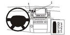 Brodit ProClip 853437 voor Toyota Prius 2004-2009 - productfoto zwarte ABS montagebasis