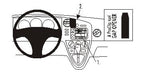 Brodit ProClip 853448 voor Pontiac Vibe 2003-2008 en Toyota Matrix 2003-2004 - productfoto zwarte ABS montagebasis