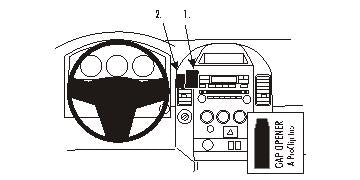 Brodit ProClip 853449 voor Infiniti QX56 2004-2007, Nissan Titan 2004-2007 en Nissan Armada 2004-2007 - productfoto zwarte ABS montagebasis