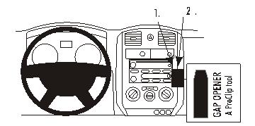 Brodit ProClip 853462 voor Chevrolet Colorado 2004-2014, GMC Canyon 2005-2014 en Isuzu i-Series 2006-2009 - productfoto zwarte ABS montagebasis