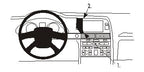Brodit ProClip 853483 voor Audi S6 2004-2009, Audi A6 2004-2009 en Audi A6 2005-2009 - productfoto zwarte ABS montagebasis