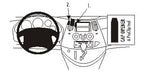 Brodit ProClip 853488 voor Mitsubishi Grandis 2004-2010 - productfoto zwarte ABS montagebasis