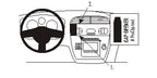Brodit ProClip 853491 voor Seat Toledo 2004-2009, Seat Altea XL 2008-2015 en Seat Altea 2004-2014 - productfoto zwarte ABS montagebasis