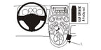 Brodit ProClip 853494 voor Fiat Panda 2004-2007 - productfoto zwarte ABS montagebasis