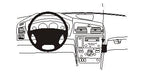 Brodit ProClip 853499 voor Volvo XC70 2005-2007, Volvo V70 N 2005-2008 en Volvo S60 2005-2010 - productfoto zwarte ABS montagebasis