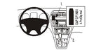 Brodit ProClip 853525 voor Skoda Octavia II 2005-2013 - productfoto zwarte ABS montagebasis