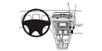 Brodit ProClip 853526 voor Skoda Octavia II 2005-2013 - productfoto zwarte ABS montagebasis