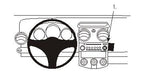 Brodit ProClip 853528 voor Mitsubishi Colt 2005-2008 - productfoto zwarte ABS montagebasis