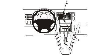 Brodit ProClip 853530 voor Hyundai Tucson 2005-2009 - productfoto zwarte ABS montagebasis