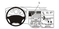 Brodit ProClip 853537 voor Ford Focus 2005-2007 - montagepositie op dashboard
