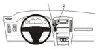 Brodit ProClip 853551 voor Cadillac STS 2005-2012 - productfoto zwarte ABS montagebasis