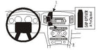 Brodit ProClip 853555 voor Jeep Grand Cherokee 2005-2007 - productfoto zwarte ABS montagebasis