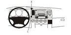 Brodit ProClip 853562 voor Toyota 4Runner 2003-2009 - productfoto zwarte ABS montagebasis