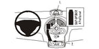 Brodit ProClip 853574 voor Renault Modus 2005-2013 en Renault Grand Modus 2005-2012 - productfoto zwarte ABS montagebasis