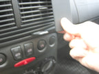 Brodit ProClip 853593 voor Fiat Punto 2004-2007 - detail van dashboardmontage