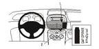 Brodit ProClip 853593 voor Fiat Punto 2004-2007 - productfoto zwarte ABS montagebasis
