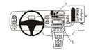 Brodit ProClip 853609 voor Volkswagen Golf Plus 2005-2014 - productfoto zwarte ABS montagebasis