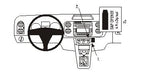 Brodit ProClip 853610 voor Volkswagen Tiguan 2008-2009, Volkswagen Tiguan 2009-2011 en Volkswagen Golf Plus 2005-2009 - productfoto zwarte ABS montagebasis