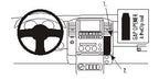 Brodit ProClip 853614 voor Nissan Pathfinder 2005-2007, Nissan Pathfinder 2005-2010 e.a. - productfoto zwarte ABS montagebasis