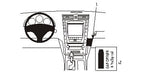 Brodit ProClip 853618 voor Lexus GS Series 2005-2012 - productfoto zwarte ABS montagebasis