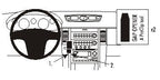 Brodit ProClip 853635 voor Infiniti G35 Sedan 2005-2006 en Infiniti G35 Coupe 2005-2007 - productfoto zwarte ABS montagebasis