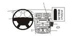 Brodit ProClip 853640 voor Chevrolet Cobalt 2005-2010 - productfoto zwarte ABS montagebasis
