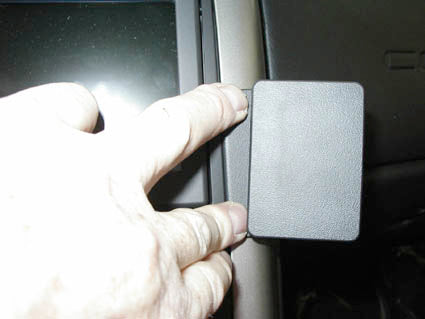 Brodit ProClip 853643 voor Chevrolet Corvette 2005-2007 - detail van dashboardmontage