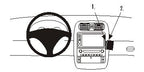 Brodit ProClip 853643 voor Chevrolet Corvette 2005-2007 - productfoto zwarte ABS montagebasis