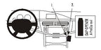 Brodit ProClip 853647 voor Toyota Avalon 2005-2011 - productfoto zwarte ABS montagebasis