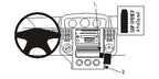 Brodit ProClip 853653 voor Nissan X-Trail 2004-2007 - productfoto zwarte ABS montagebasis