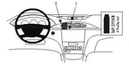 Brodit ProClip 853658 voor Renault Laguna 2005-2007 - productfoto zwarte ABS montagebasis