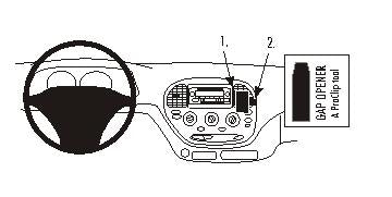 Brodit ProClip 853662 voor Toyota Tundra 2003-2005 - productfoto zwarte ABS montagebasis