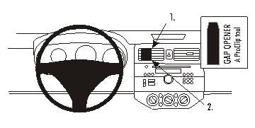 Brodit ProClip 853663 voor Suzuki Swift 2005-2010 - productfoto zwarte ABS montagebasis