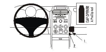 Brodit ProClip 853677 voor Suzuki Grand Vitara 2005-2015 - productfoto zwarte ABS montagebasis