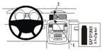 Brodit ProClip 853680 voor Mercedes Benz R-Class 2006-2014 - productfoto zwarte ABS montagebasis