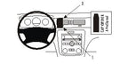 Brodit ProClip 853684 voor Chevrolet Impala 2006-2013 - productfoto zwarte ABS montagebasis